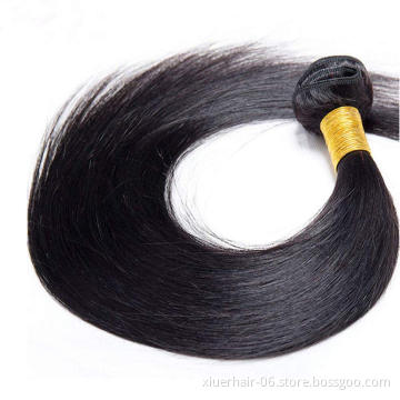 Human Hair Raw Cuticle Aligned 1B 100% Peruvian Straight Weft Vrigin Brazilian Hair Bundle Of Hair For Cheap